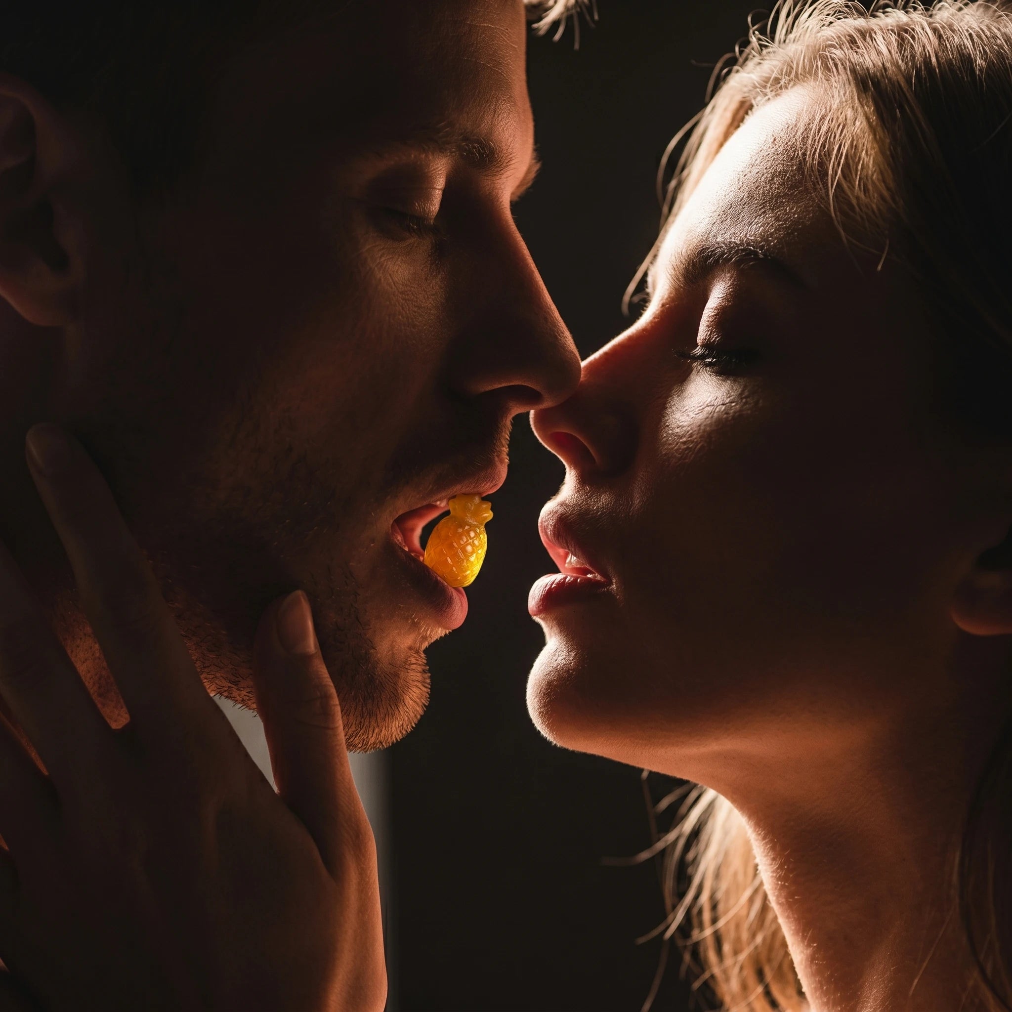 Couple embracing